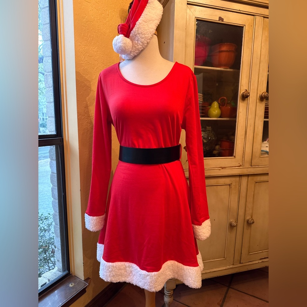 Red Santa Dress with Hat